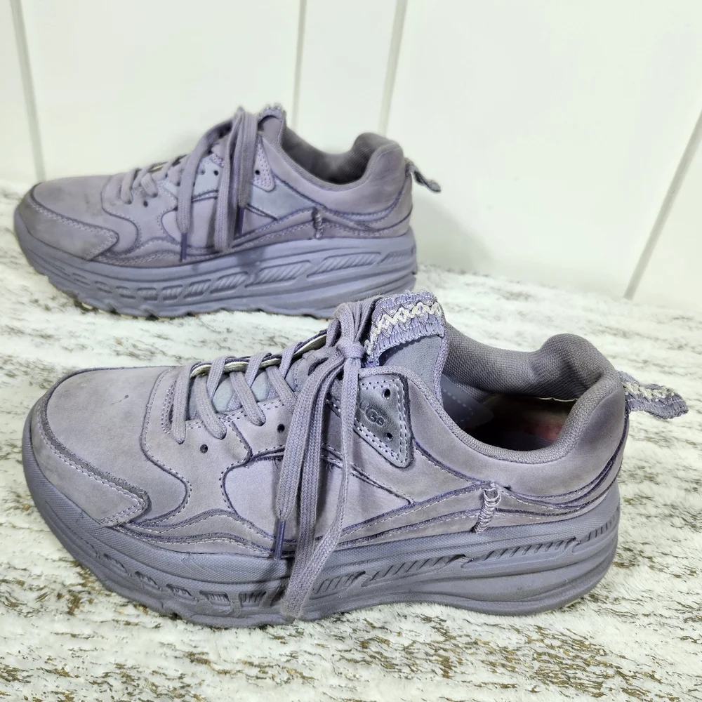 UGG "CA805 June Gloom" Purple Platform Sneakers Lace Up Shoes | Women's Size 8 - Picture 9 of 14
